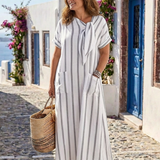Chloé | Ризисто миди рокля с връзки и джобове