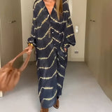 Aurélie™ | Макси рокля Бохем Chic с райета