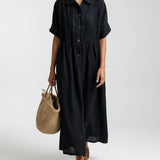 Lysandra™ - Robe chemise fluide estivale