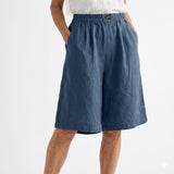 Wandeline™ — Short large taille élastique confort estival naturel