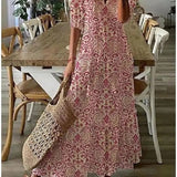 Élodie™ — Robe maxi florale veloutée élégante