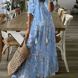 Élodie™ — Robe maxi florale veloutée élégante