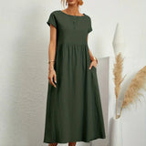 Gabrielle™ — Robe midi fluide élégance intemporelle