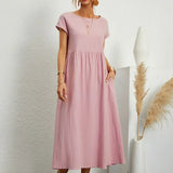 Gabrielle™ — Robe midi fluide élégance intemporelle