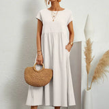 Gabrielle™ — Robe midi fluide élégance intemporelle