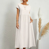 Gabrielle™ — Robe midi fluide élégance intemporelle