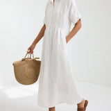 Lysandra™ - Robe chemise fluide estivale