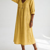Lioréa™ — Robe midi fluide décontractée élégante