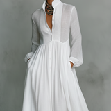 Élisa™ — Robe maxi minimaliste raffinée
