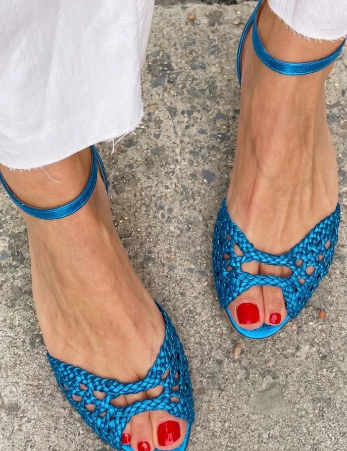 Isadora™ | Златисти плетени сандали