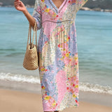 Lysiane™ — Robe florale fluide au charme estival