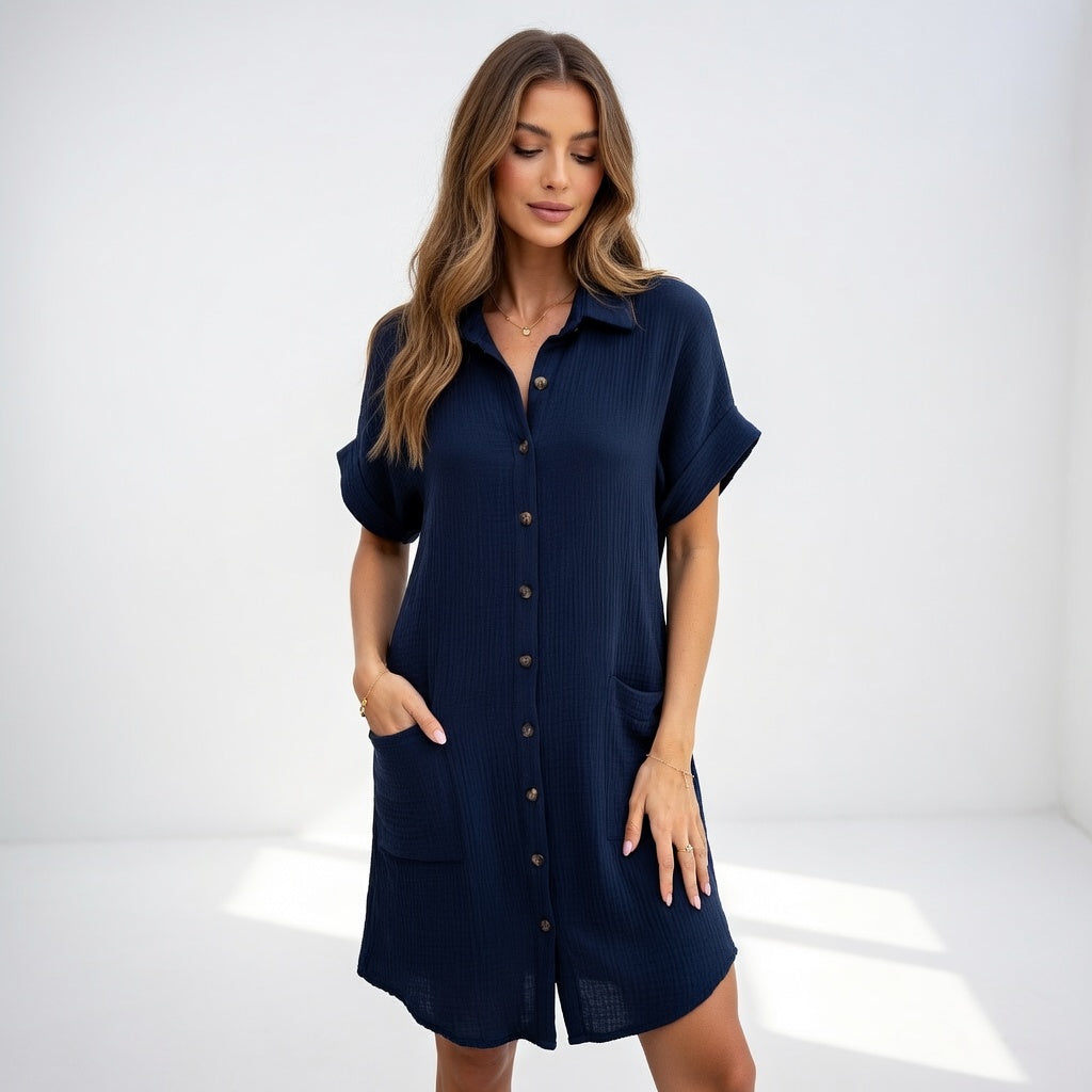 Béatrice™ — Robe chemise élégante et facile à porter
