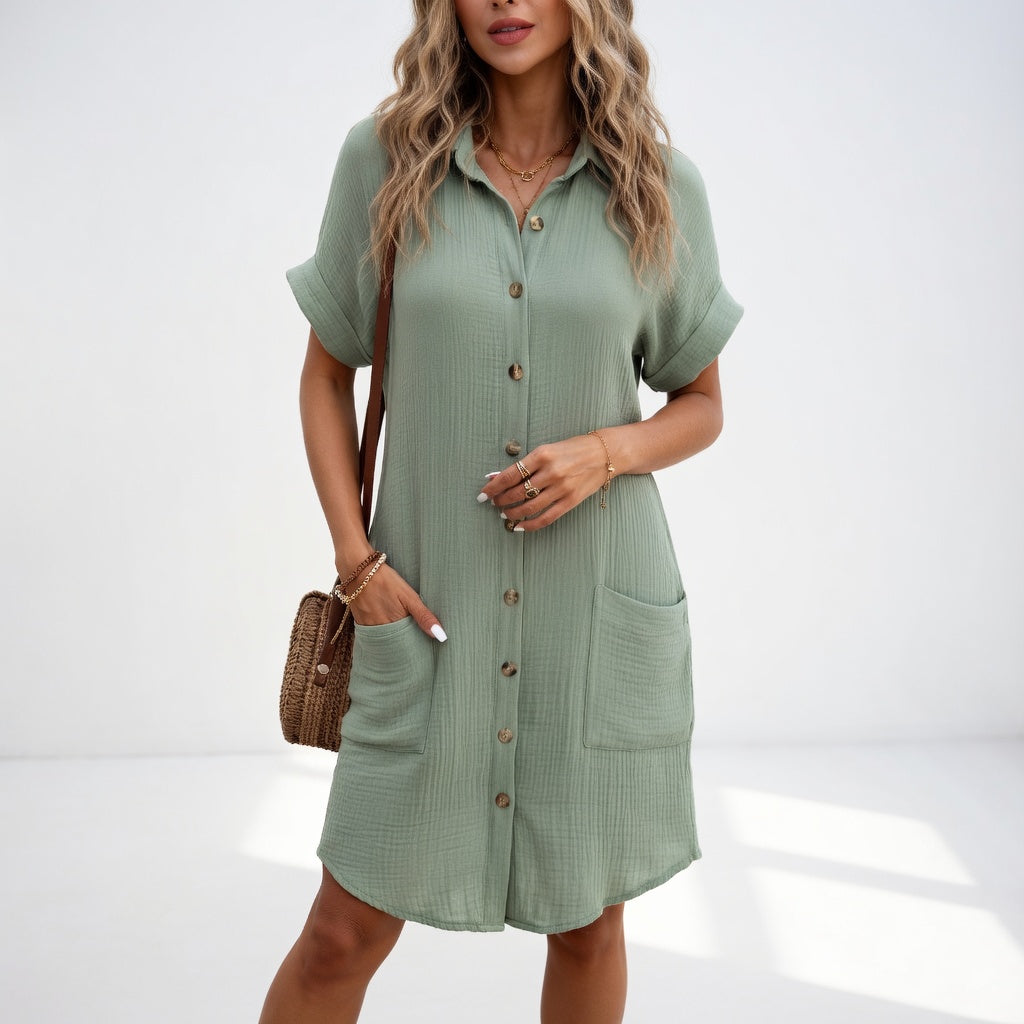 Béatrice™ — Robe chemise élégante et facile à porter